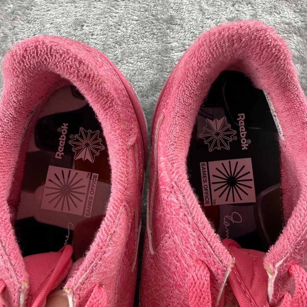 Reebok Classic Leather Eames Astro Pink Distressed Sneakers FZ5860 Womens 7 NICE - Picture 6 of 14
